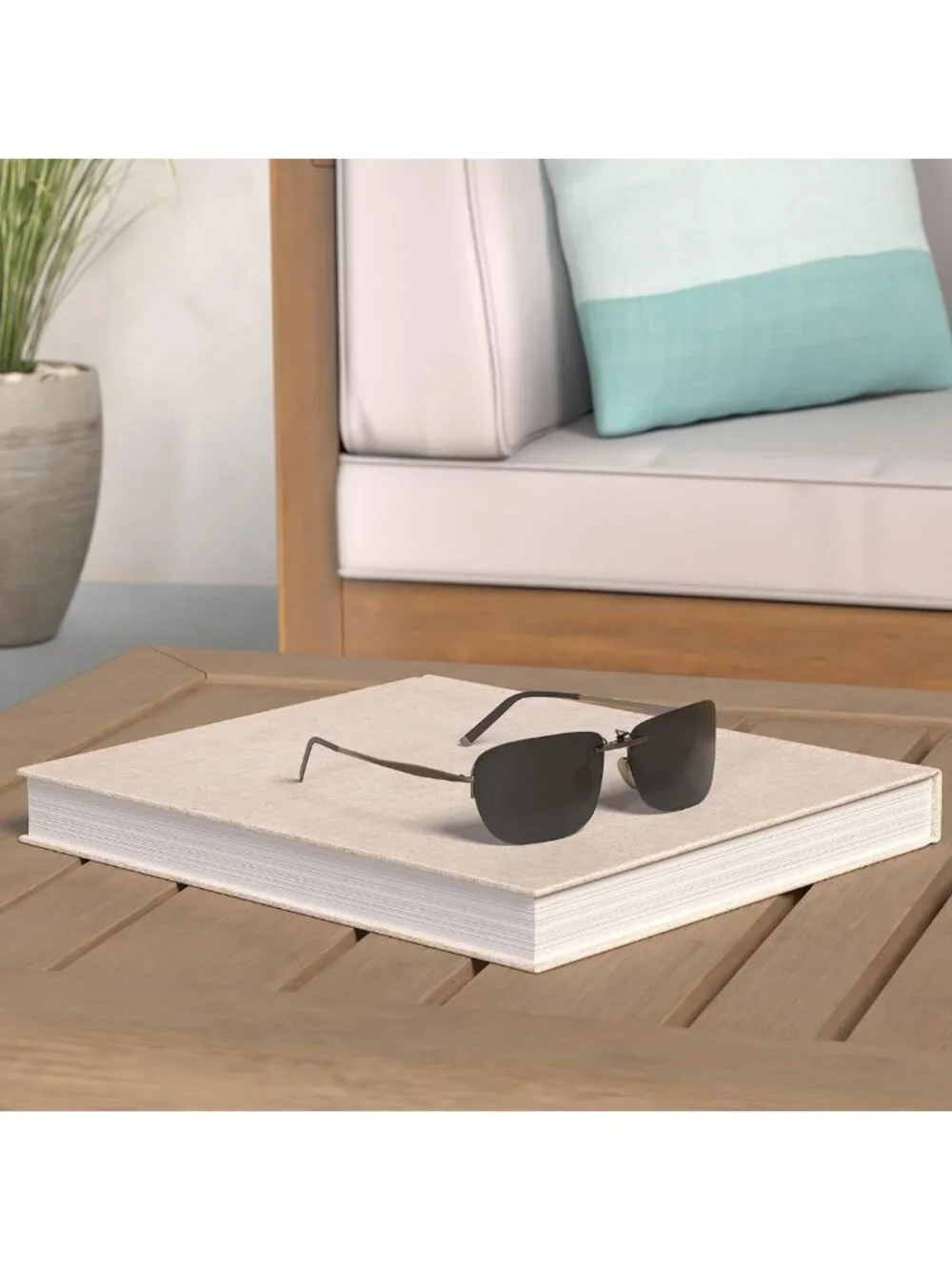 Polarized Clip-On Sunglasses for Prescription Glasses - Compact Fit for Men
